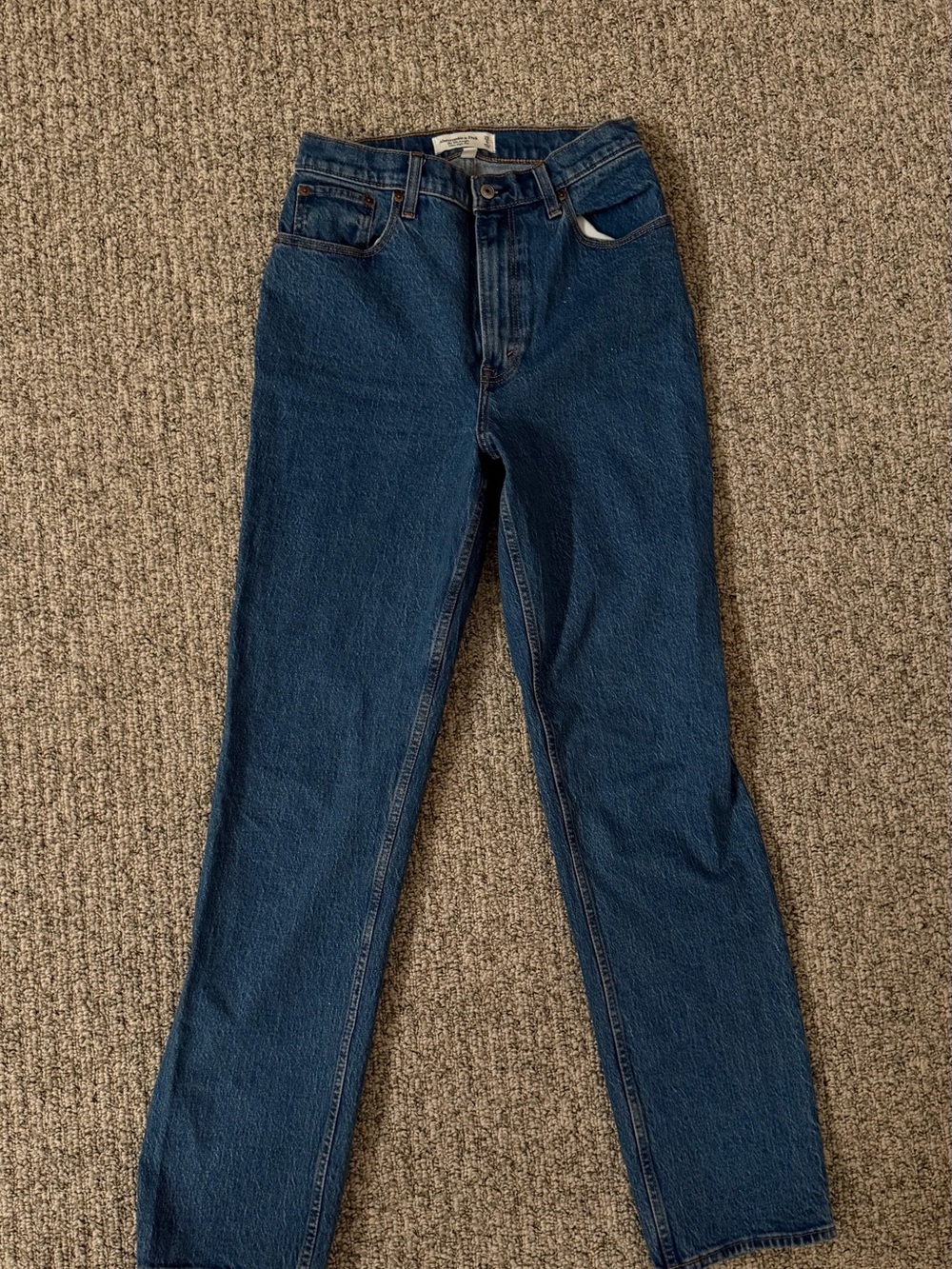 Abercrombie & Fitch 90s Straight Ultra High Rise Long Jeans
